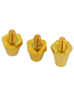 Pack 12 crampons de football alu 13-16 jaune - Uhlsport