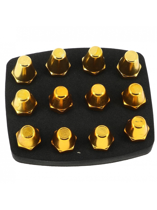 Pack 12 crampons de football alu 13-16 jaune - Uhlsport