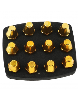 Pack 12 crampons de football alu 13-16 jaune - Uhlsport