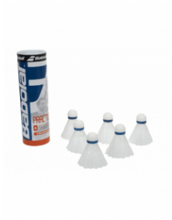 Pack 6 volants de badminton practice blanc - Babolat