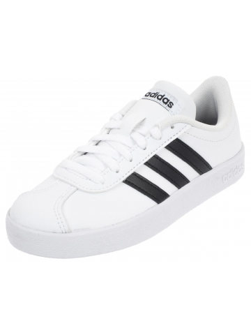 Baskets vl court 2.0 k blanc noir enfant - Adidas