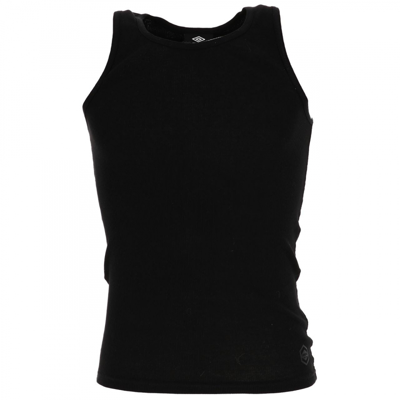 Débardeur cotelé essentiel noir homme - Umbro