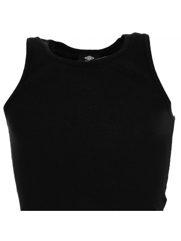 Débardeur cotelé essentiel noir homme - Umbro