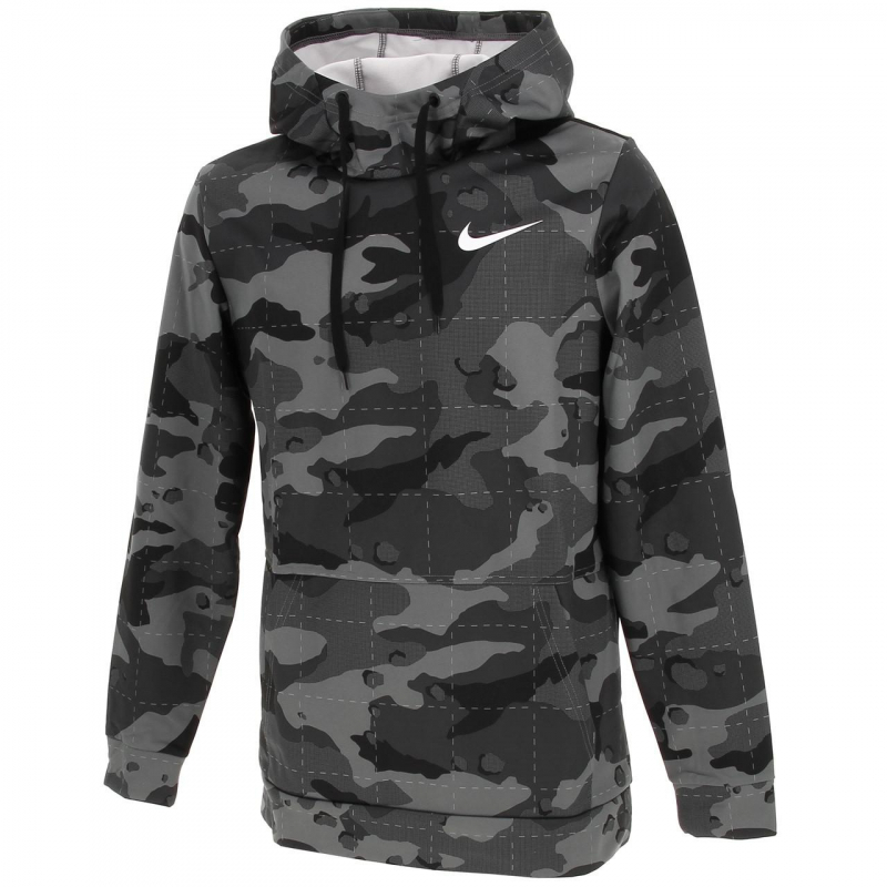 Sweat à capuche camouflage noir homme - Nike