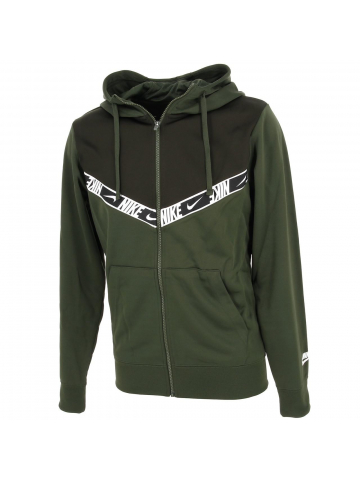 Sweat zippé à capuche repeat carbon vert homme - Nike