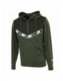 Sweat zippé à capuche repeat carbon vert homme - Nike