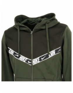 Sweat zippé à capuche repeat carbon vert homme - Nike