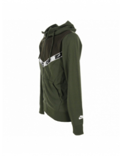 Sweat zippé à capuche repeat carbon vert homme - Nike