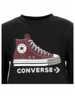 Sweat crew insets noir enfant - Converse