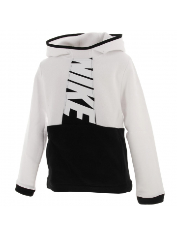 Sweat à capuche nsw amplify blanc/noir enfant - Nike