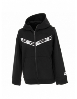 Veste à capuche repeat noir garçon - Nike