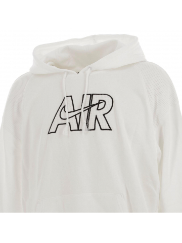 Sweat à capuche nsw air fleece blanc homme - Nike