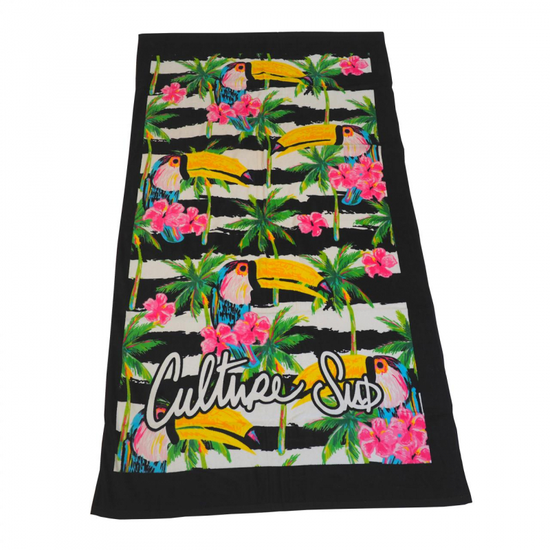 Serviette de plage floral kirby multicolore - Culture Sud