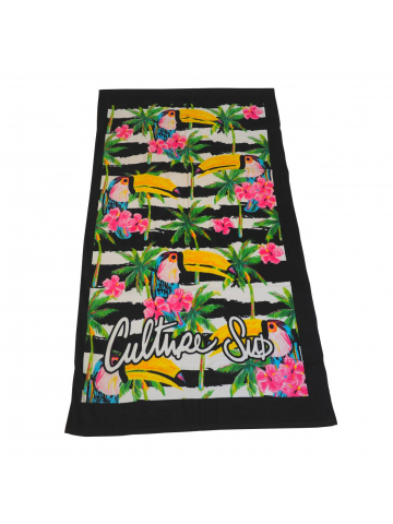 Serviette de plage floral kirby multicolore - Culture Sud