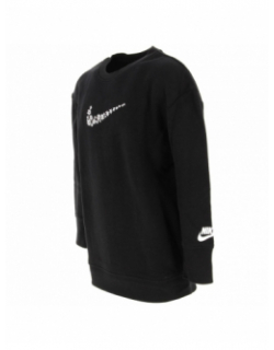 Sweat crew daisy logo fleurs noir fille - Nike