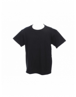 T-shirt basic uni heavy noir enfant - Gildan