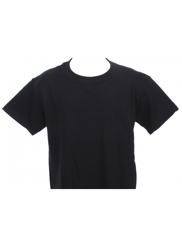 T-shirt basic uni heavy noir enfant - Gildan