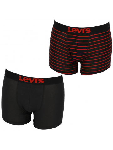 Pack 2 boxers vintage stripe noir homme - Levi's