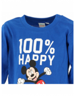 T-shirt manches longues mickey bleu garçon - Disney