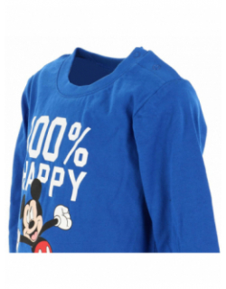 T-shirt manches longues mickey bleu garçon - Disney