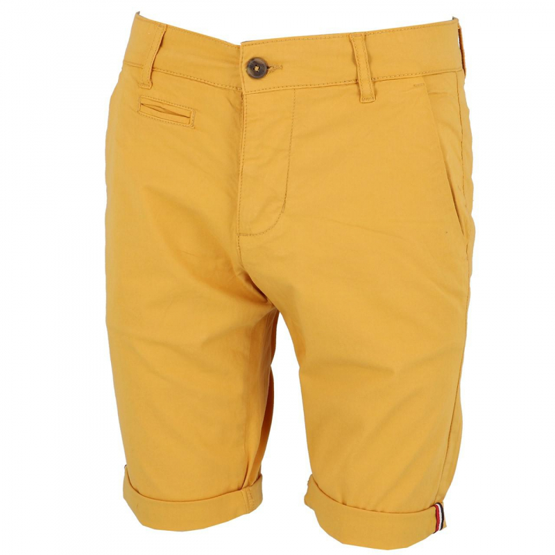 Short chino venili jaune moutarde homme - La Maison Blaggio