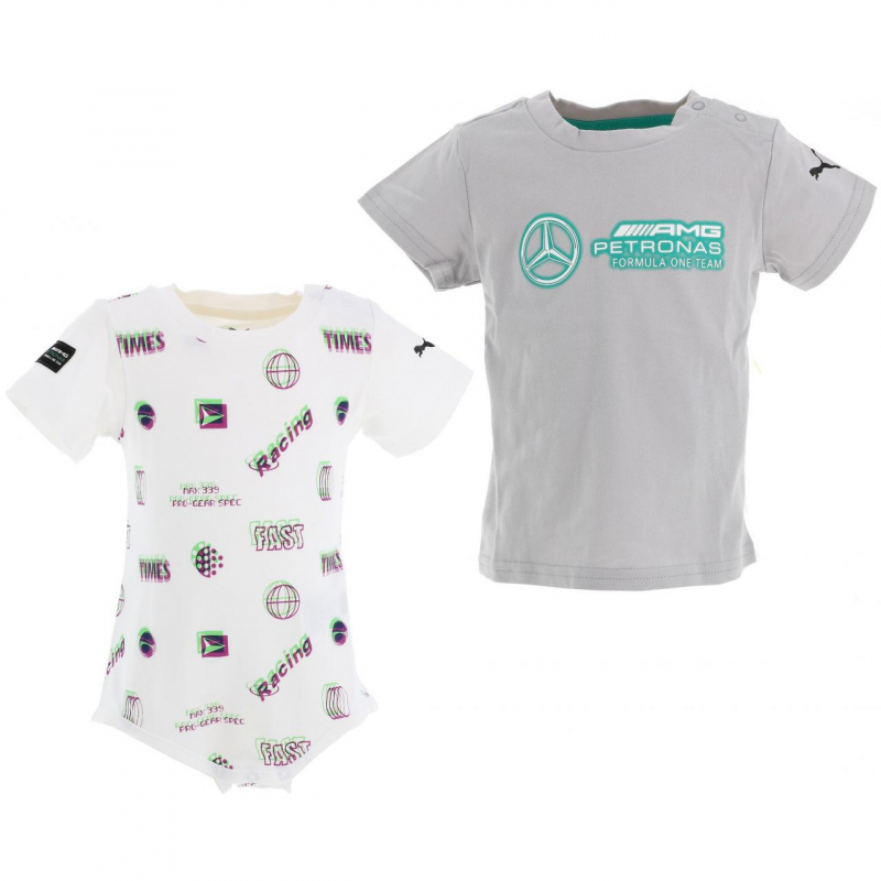 Set body + t-shirt motorsport formula one gris bébé - Puma