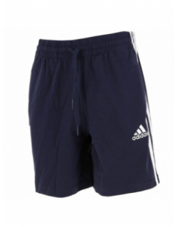 Short de sport 3 bandes bleu marine homme - Adidas