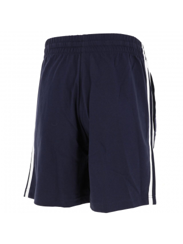 Short de sport 3 bandes bleu marine homme - Adidas