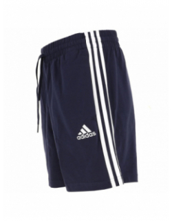 Short de sport 3 bandes bleu marine homme - Adidas