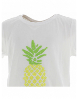 T-shirt ananas blanc fille - Only