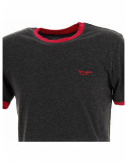 T-shirt the tee gris/rouge homme - Teddy Smith
