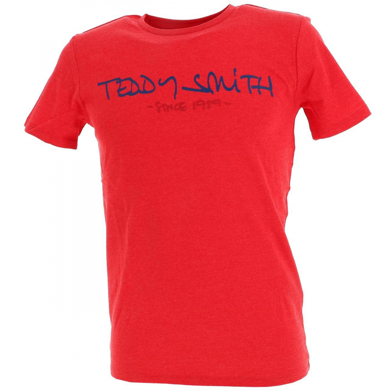 T-shirt ticlass basic rouge homme - Teddy Smith