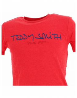 T-shirt ticlass basic rouge homme - Teddy Smith