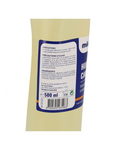 Huile de massage au camphre/huiles essentielles 500ml - Meditech