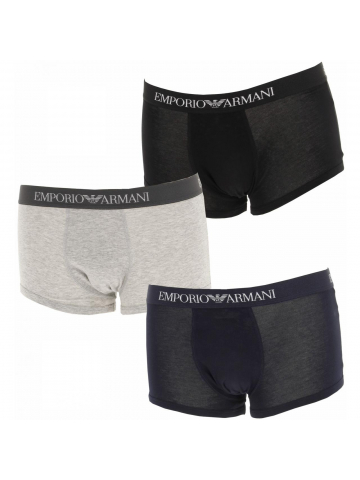 Pack 3 boxers bleu marine/gris/noir homme - Emporio Armani