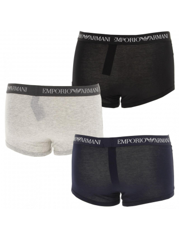 Pack 3 boxers bleu marine/gris/noir homme - Emporio Armani