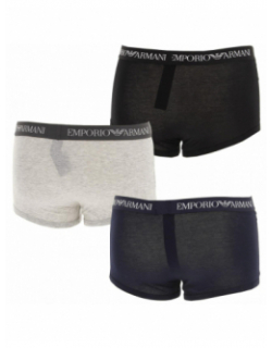 Pack 3 boxers bleu marine/gris/noir homme - Emporio Armani