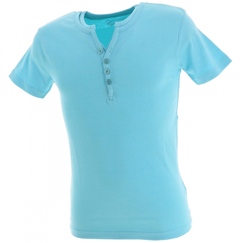 T-shirt theo turquoise homme - La Maison Blaggio
