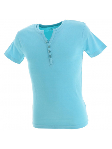 T-shirt theo turquoise homme - La Maison Blaggio