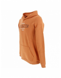 Sweat à capuche surface orange garçon - Jack & Jones