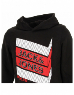 Sweat à capuche bjorn noir garçon - Jack & Jones