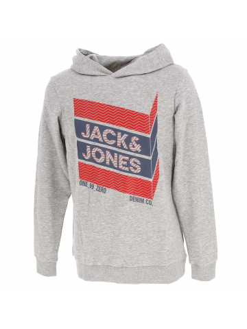 Sweat à capuche bjorn gris garçon - Jack & Jones