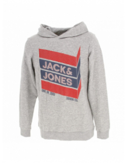 Sweat à capuche bjorn gris garçon - Jack & Jones