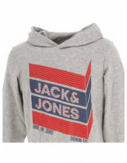 Sweat à capuche bjorn gris garçon - Jack & Jones