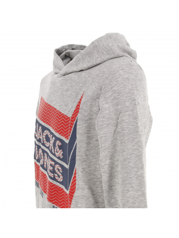 Sweat à capuche bjorn gris garçon - Jack & Jones