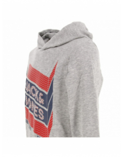 Sweat à capuche bjorn gris garçon - Jack & Jones