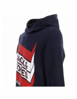 Sweat à capuche bjorn bleu marine garçon - Jack & Jones