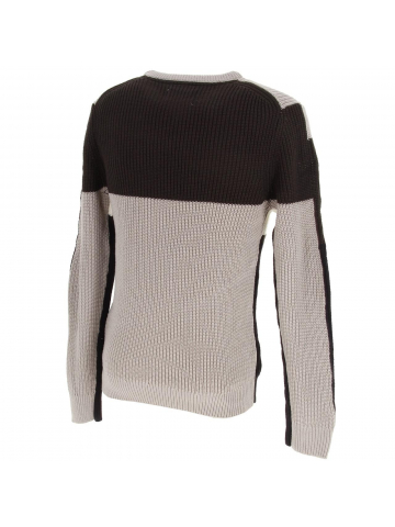 Pull grosse maille delfield gris homme - Jack & Jones