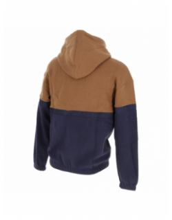 Sweat à capuche vigour marron/bleu marine homme - Jack & Jones