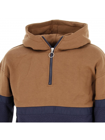 Sweat à capuche vigour marron/bleu marine homme - Jack & Jones